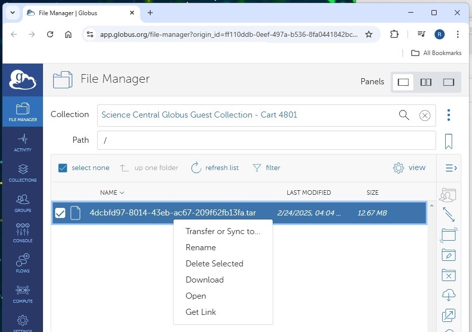 CollectionContextMenu